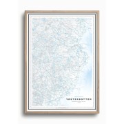 Skoterkarta Västerbotten 50x70cm Dapa Maps